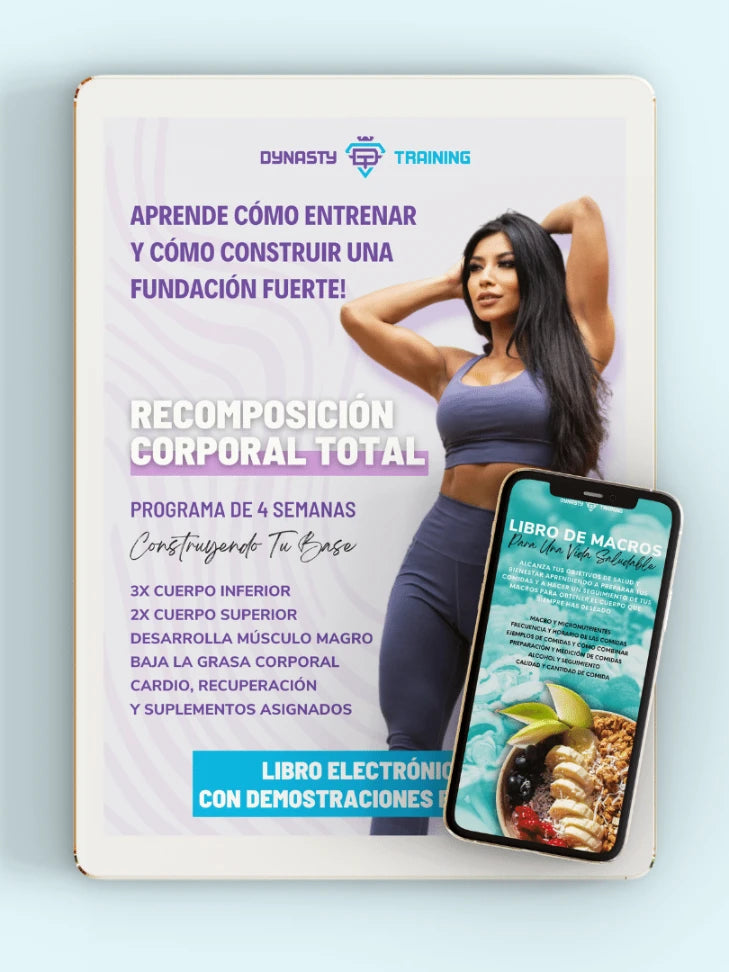 Paquete: Recomposición Corporal Total + Libro de macros y Estilo de Vida